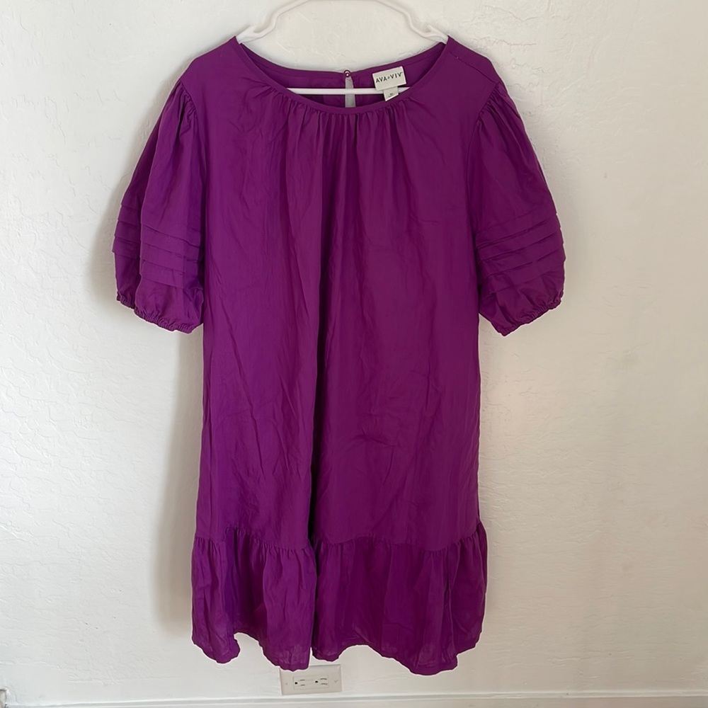 Ava & Viv lightweight, loose fitting plus size summer dress